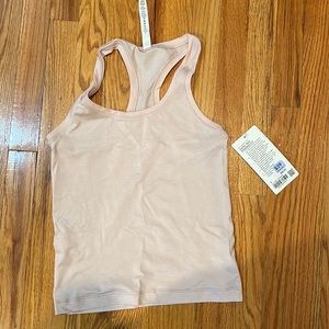 lululemon pink swiftly tech racer back 2.0 size 4 hemmed to race length